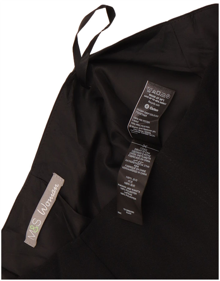 Marks & Spencer Pencil Nederdel til kvinder UK 8 Small W28 Black Polyester