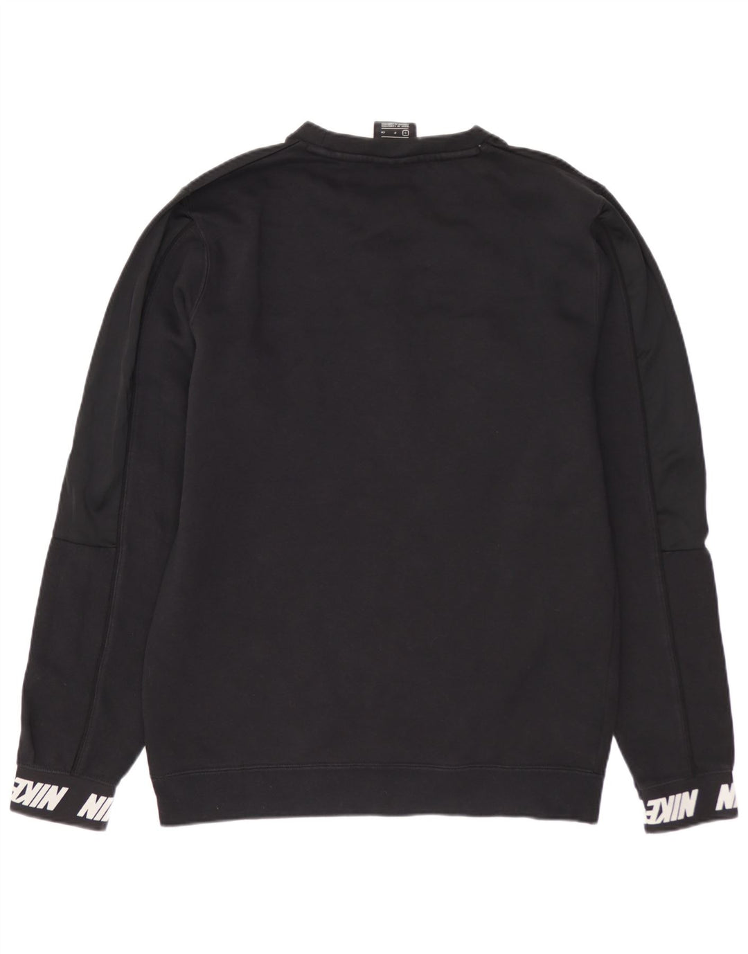 NIKE grafisk sweatshirt til mænd, lille sort bomuld
