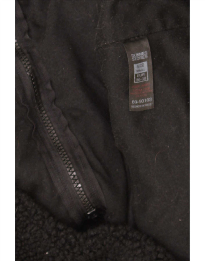 Dunnes Stores Dame Oversized Fleecejakke UK 10 Small Black Polyester