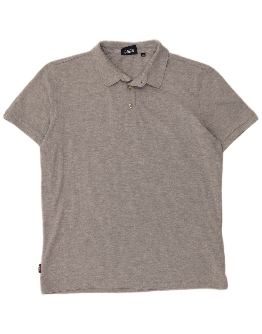 SUPERDRY Poloshirt til mænd XL Grå Flecked Bomuld