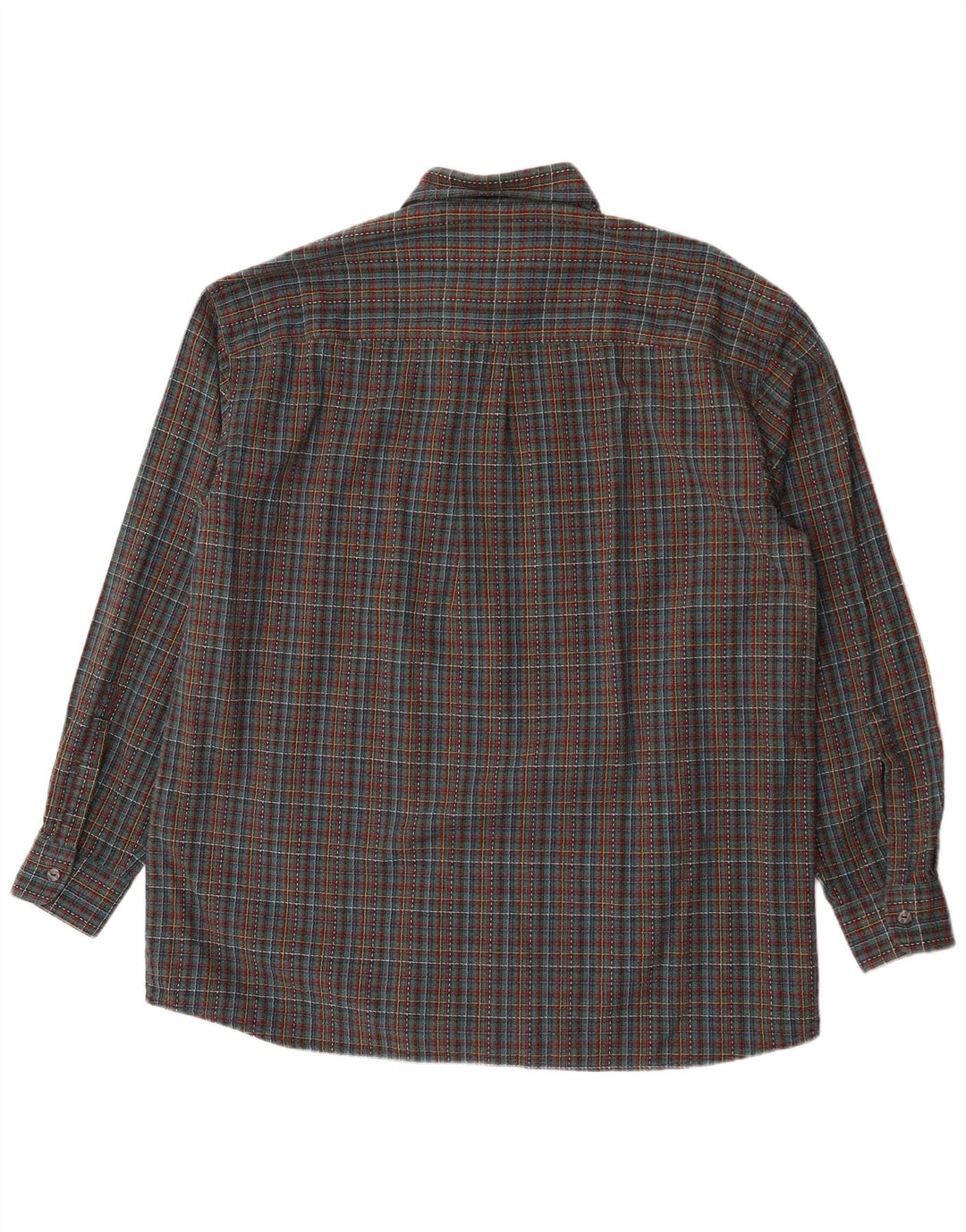 Leonardo Herre flannelskjorte str. 44 XL Grøn ternet