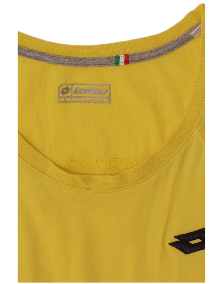 Lotto Damevest Top UK 16 Large Yellow