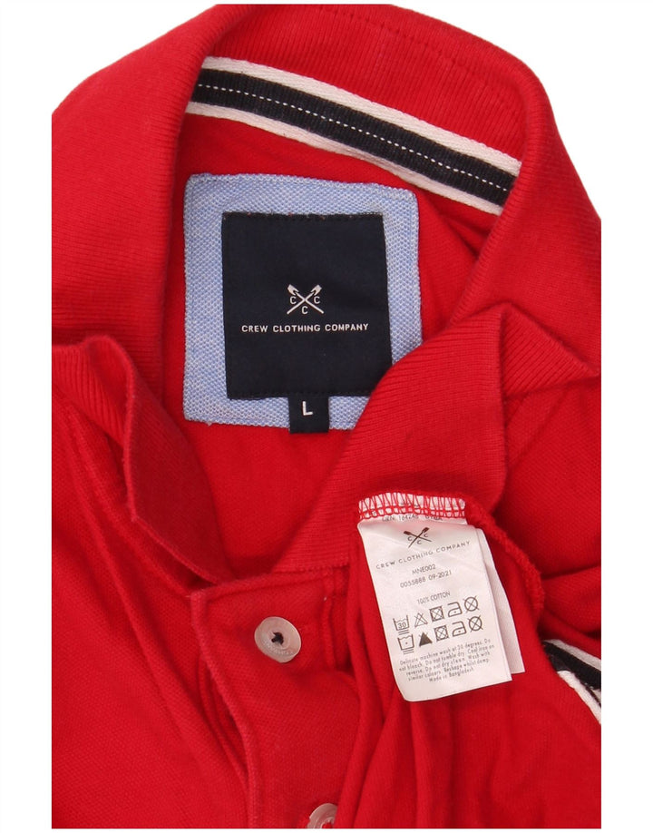 Besætningstøj Herre poloshirt Stor rød bomuld