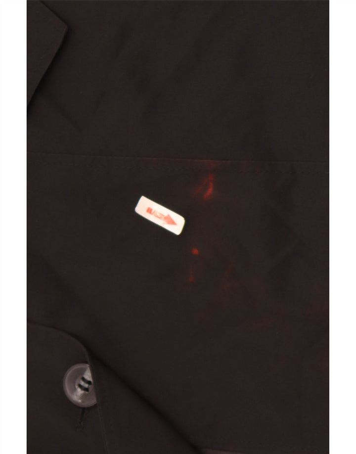 Marks & Spencer Trench Coat til kvinder UK 16 Stor sort polyester