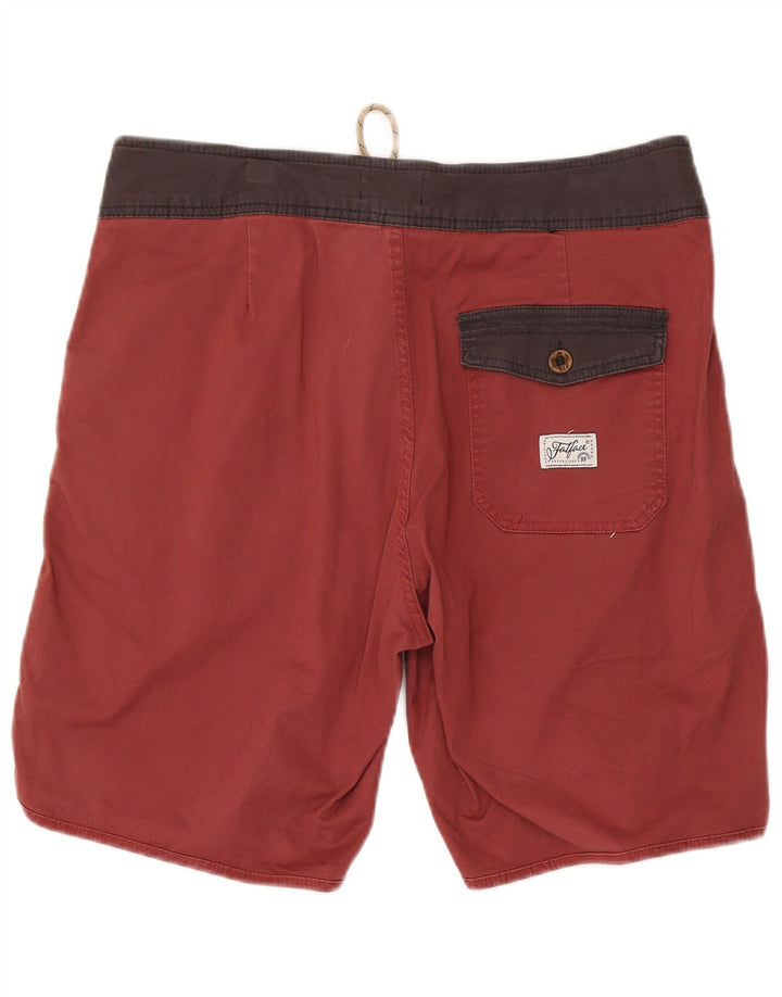Fat Face Herre svømmeshorts Medium Rød Colourblock Bomuld