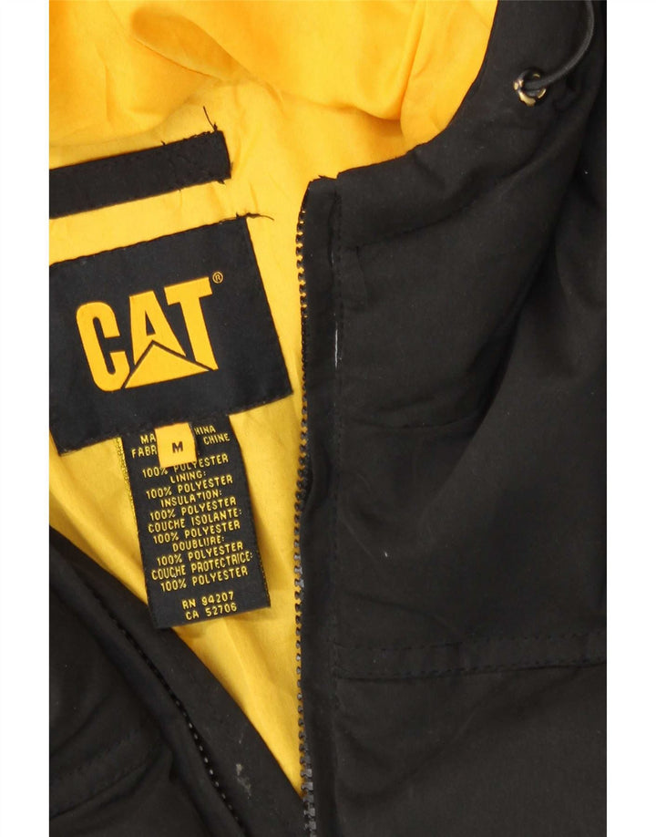 Caterpillar Herre hættepolstret jakke UK 38 Medium Sort Polyester