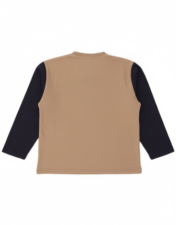 Fila Boys Graphic Sweatshirt Jumper 13-14 år Stor Beige Colourblock