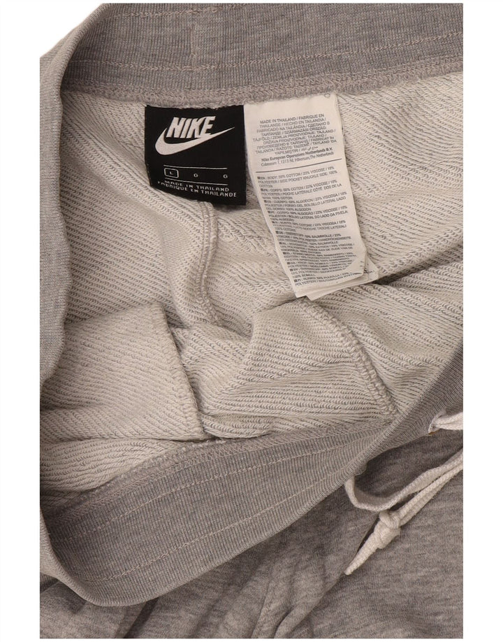 Nike grafiske sportsshorts til mænd, store grå flækkede bomuld