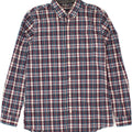 VAN HEUSEN Mens Flex Slim Fit Shirt Size 15 1/2 Medium Burgundy Check Vintage Van Heusen and Second-Hand Van Heusen from Messina Hembry 