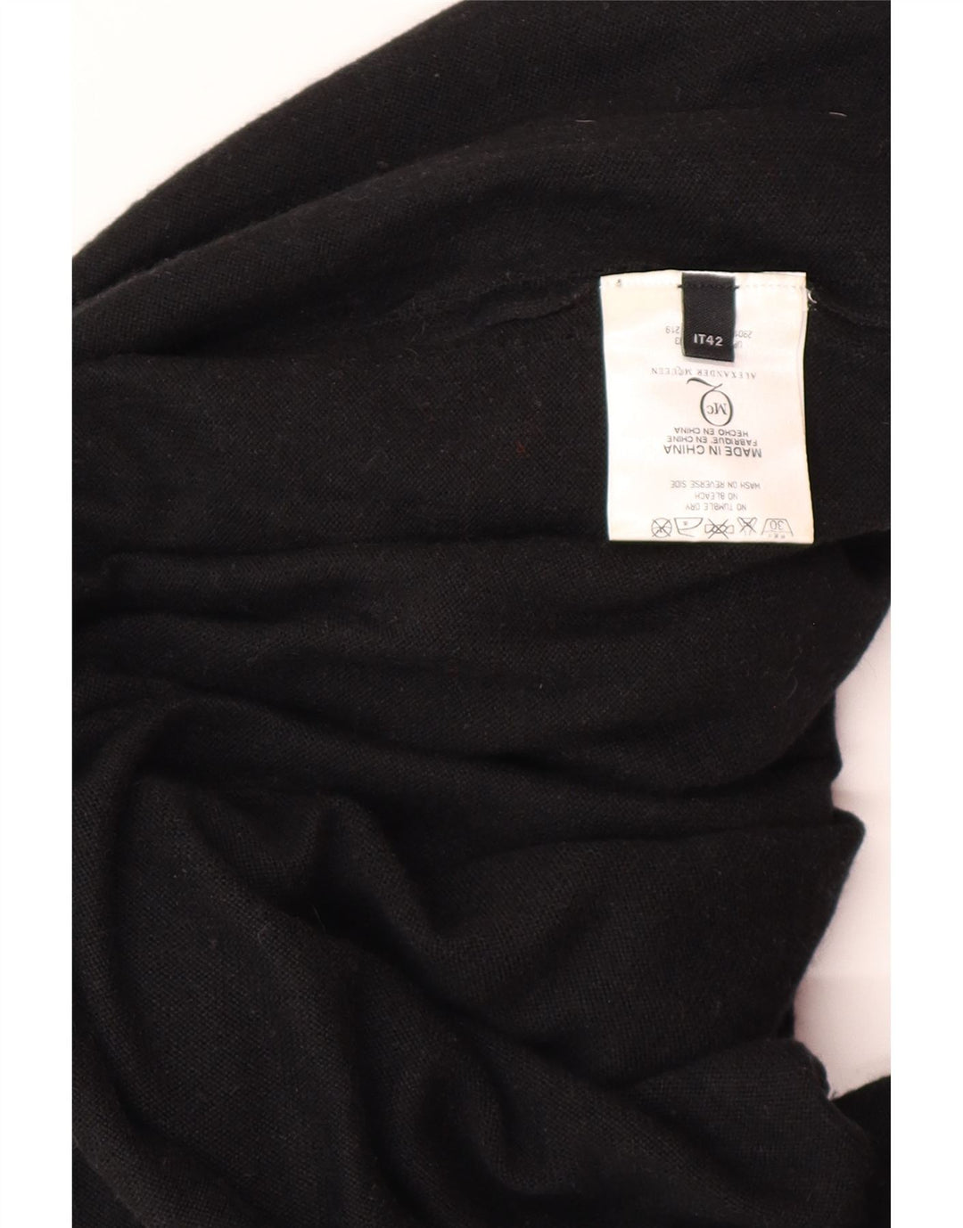 ALEXANDER MCQUEEN Dame Jumper Kjole IT 42 Medium Sort Viscose Designer