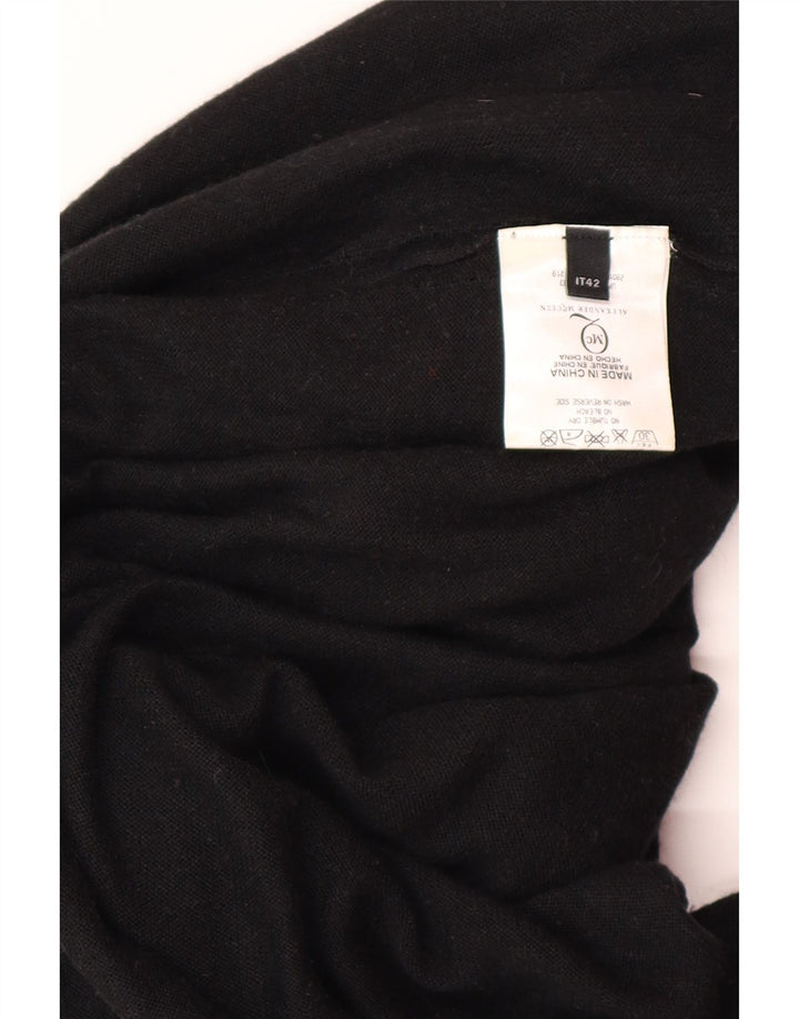 ALEXANDER MCQUEEN Dame Jumper Kjole IT 42 Medium Sort Viscose Designer