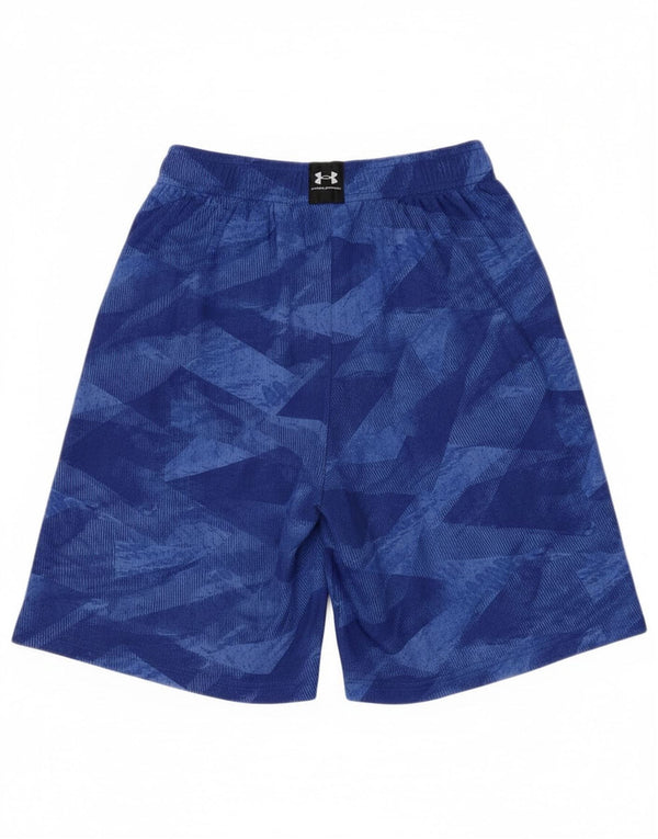 Under Armour Boys Sports Shorts 9-10 år Medium Blue Geometric
