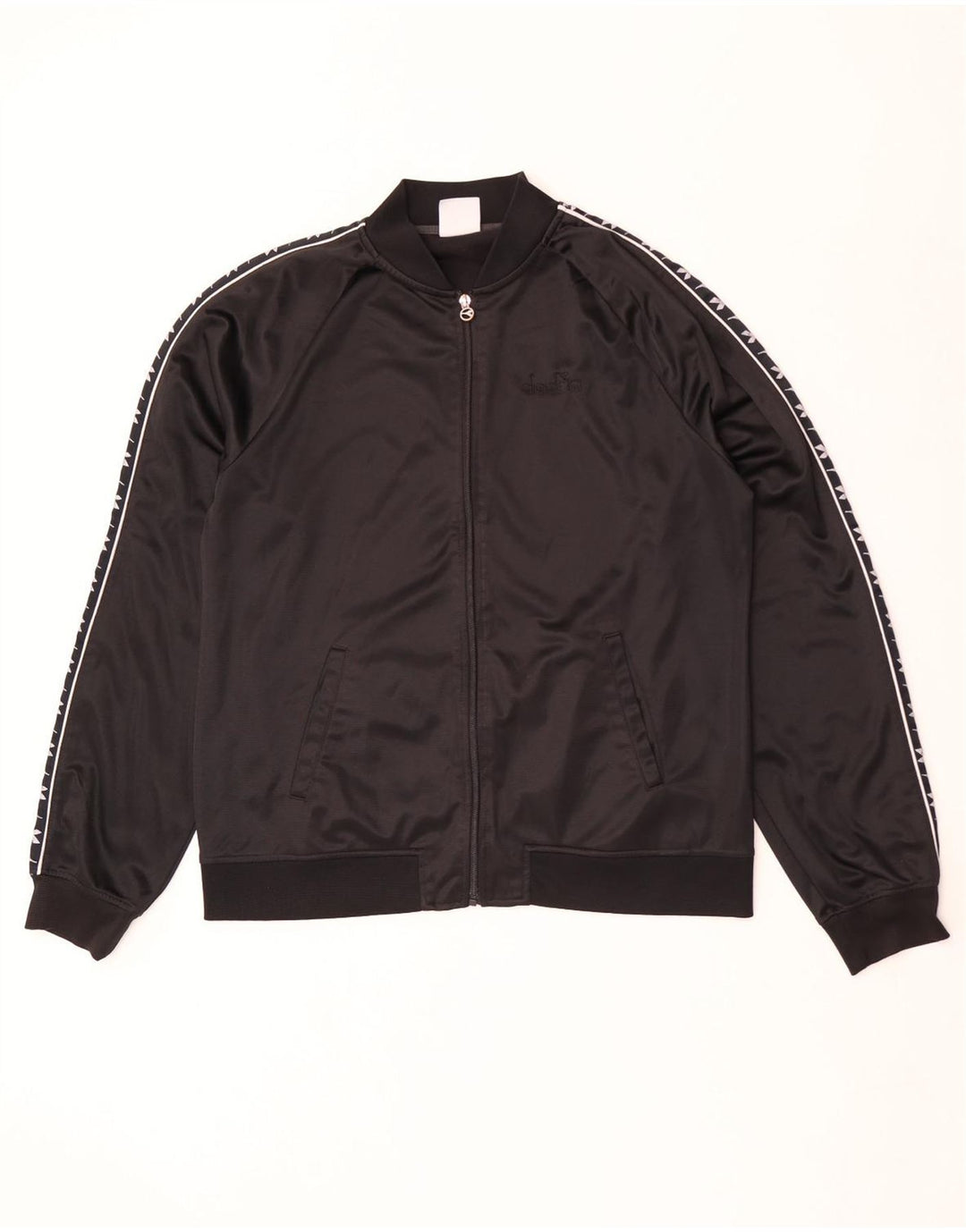 Diadora herre grafisk træningsdragt topjakke XL sort polyester