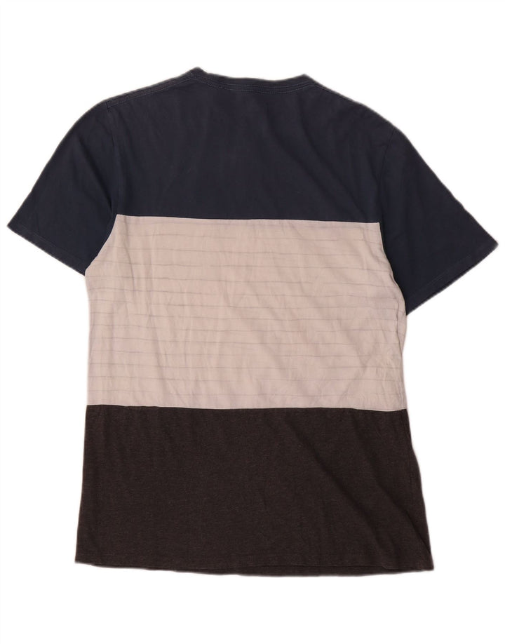 O'Neill Herre Modern Fit T-Shirt Top Lille Blå Colourblock Bomuld