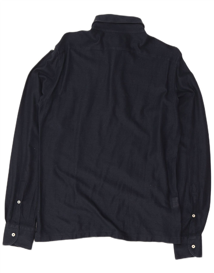 Boggi Herre Pullover Shirt Medium Marineblå Bomuld