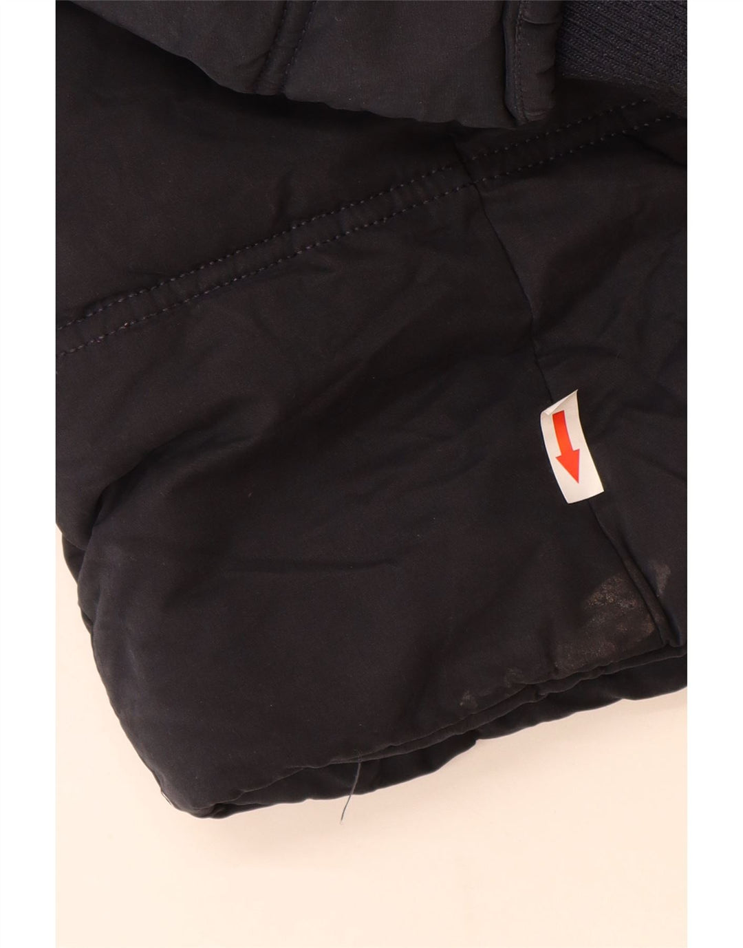 Fat Face Dame Hætte Polstret Frakke UK 8 Small Navy Blue Polyester