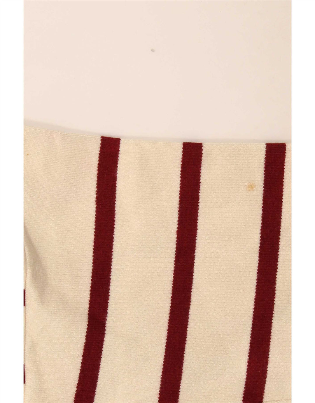 Zara langærmet oversized poloshirt til kvinder DK 14 Medium Off White stribet