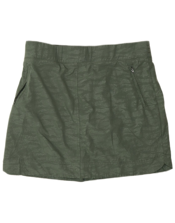 Orvis Womens High Waist Skort UK 18 XL Grøn Camouflage Polyester