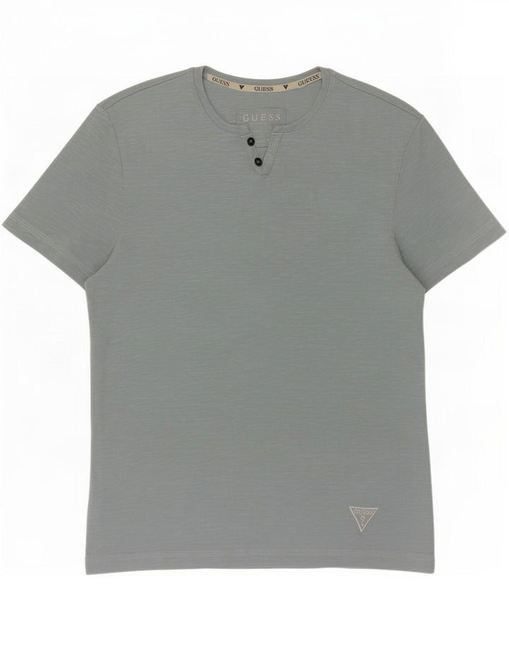Guess Herre T-Shirt Top XS Blå Flecked