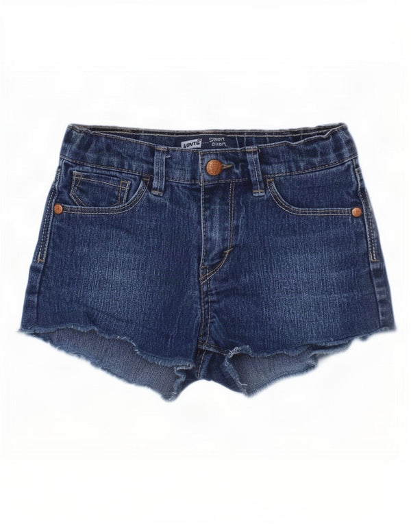 Levi's Girls Denim Shorts 5-6 år W20 Blue Ramie