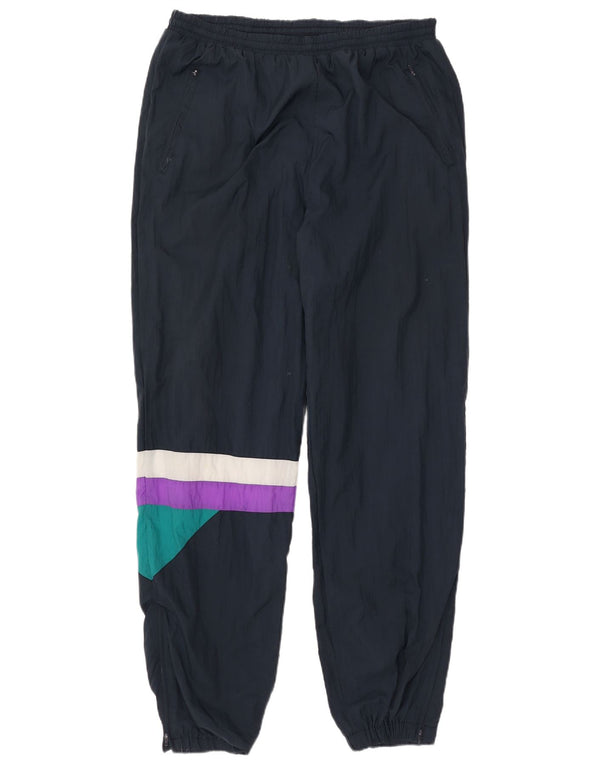 Jako Mens Tracksuit Trousers Joggers 2XL Navy Blue Colourblock Nylon