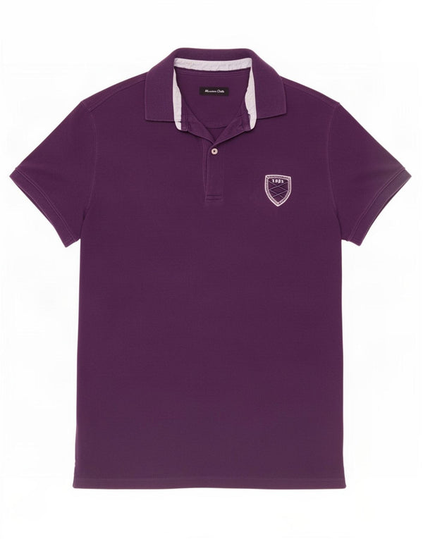 Massimo Dutti Herre poloshirt Medium Lilla Bomuld