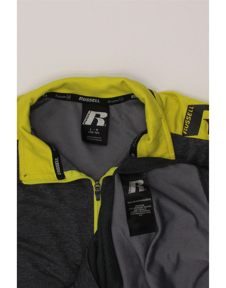 RUSSELL ATHLETIC Drenge Pullover træningsdragt Top 10-11 år Large Grå