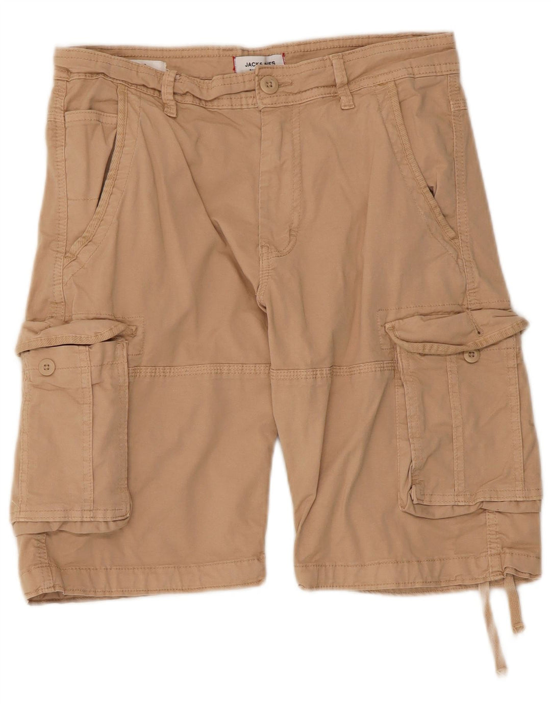 Jack & Jones Herre Cargo Shorts Små W30 Beige Bomuld