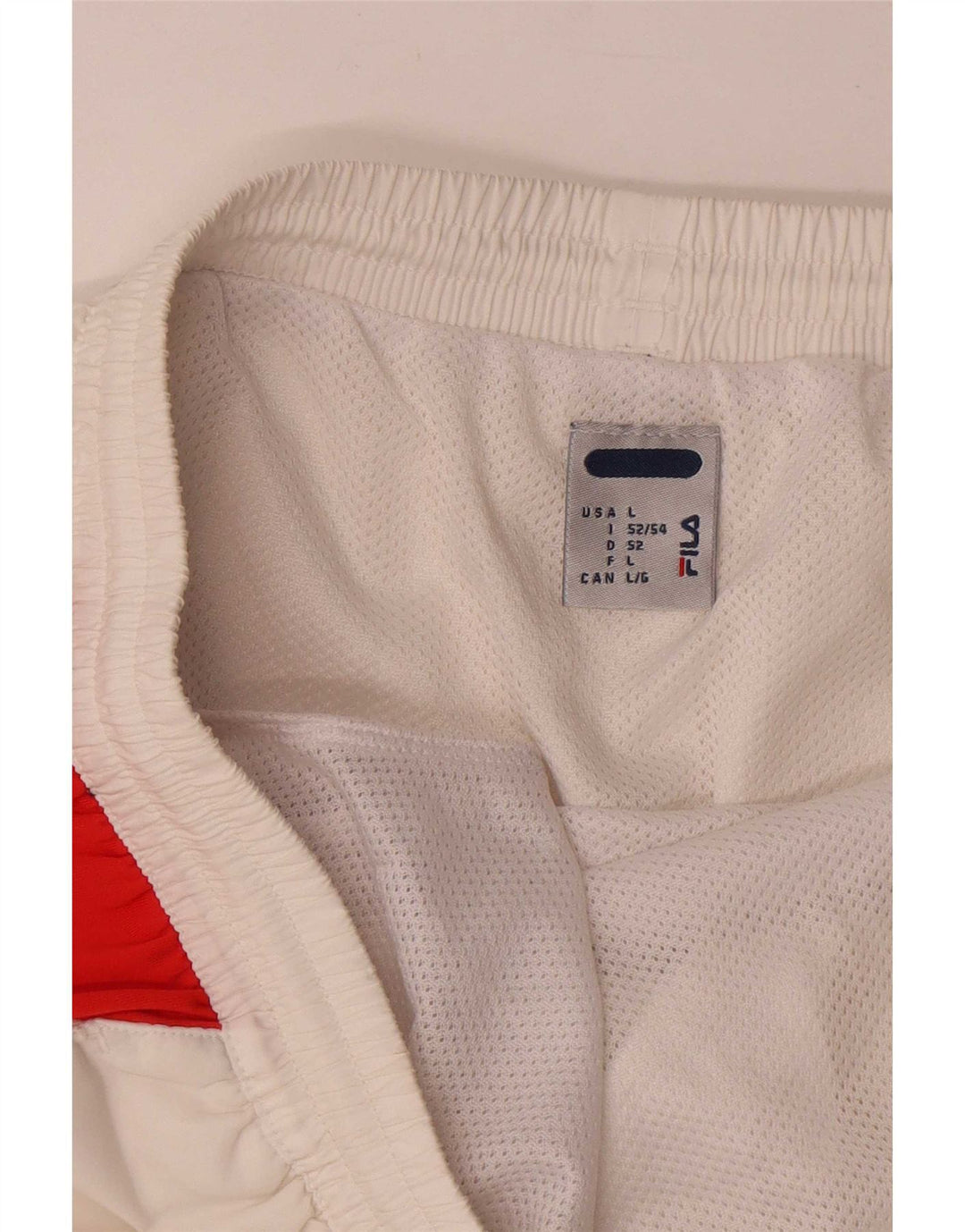 Fila Sportshorts til mænd Large White Colourblock Polyester