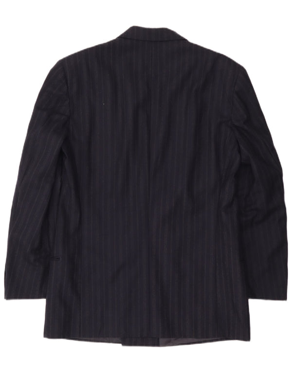 Giorgio Armani Herre Blazer Jacket UK 38 Medium Navy Blue Pinstripe