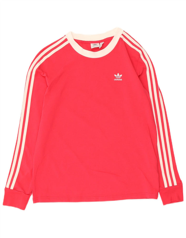 Adidas Dame Top Langærmet UK 12 Medium Pink Bomuld