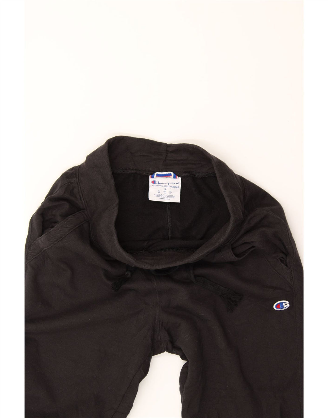 CHAMPION Mens Tracksuit Trousers Joggers Small  Black Polyester Vintage Champion and Second-Hand Champion from Messina Hembry 