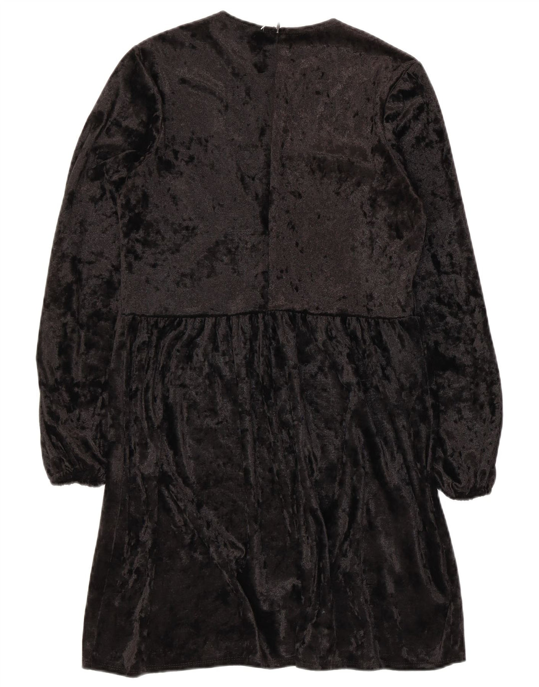 Asos Dame Langærmet A-Line Kjole UK 8 Small Black Polyester