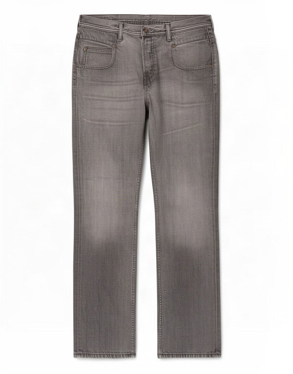 Lee Herre Knox scoop Straight Jeans W33 L34 Grå Bomuld