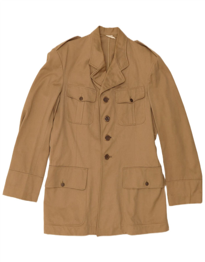 Vintage Herre Military Jacket IT 44 XS Beige
