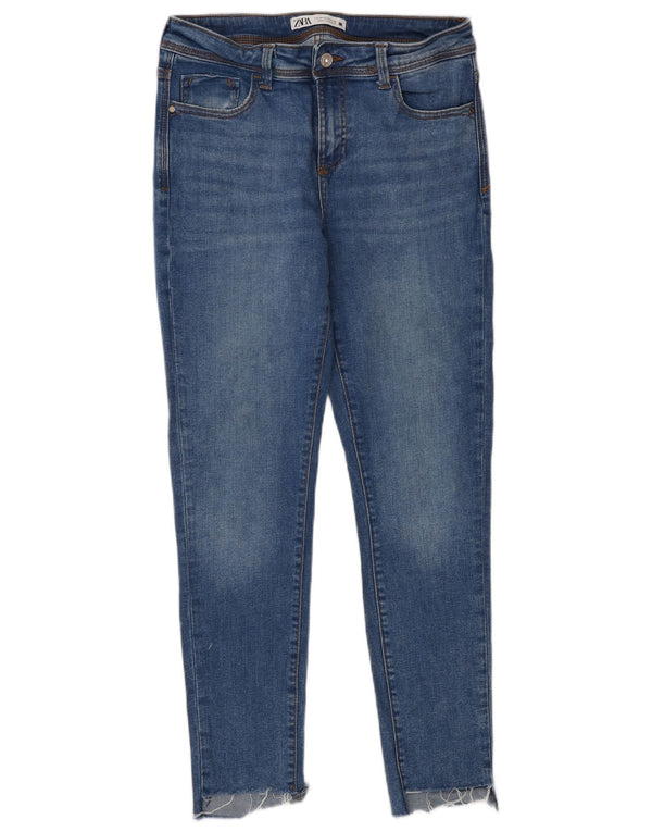 Zara Dame Skinny Jeans EU 40 Medium W30 L28 Blå