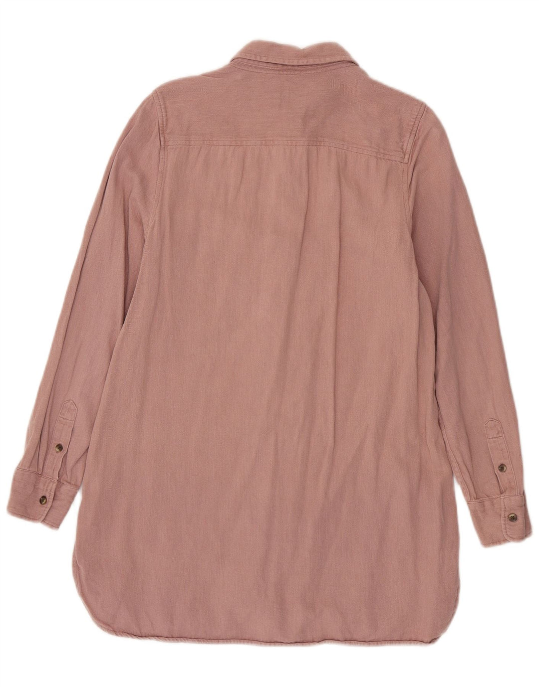 Fat Face Dame Langærmet Skjorte UK 10 Small Pink Linen