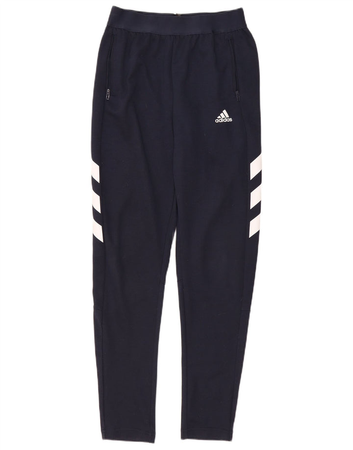 Adidas drenge grafiske leggings 13-14 år marineblå polyester