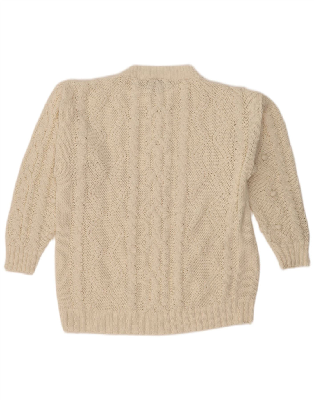 Ny hurtig dametrøje med rund hals i overstørrelse EU 40/42 Medium White