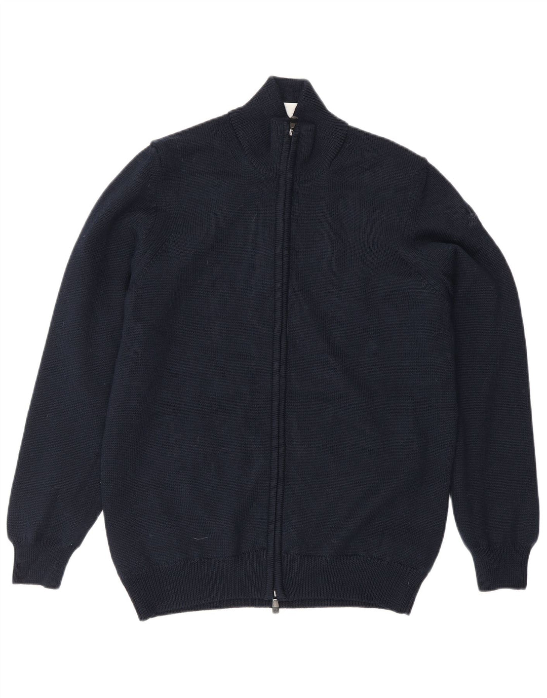 Lyle & Scott herre cardigan sweater Medium marineblå uld