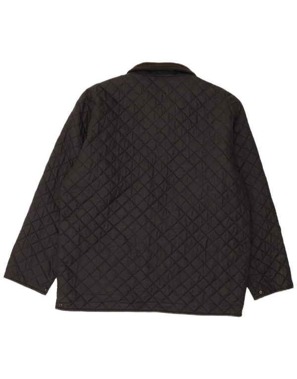 Fila Herre Quiltet Jakke IT 56 3XL Sort Polyamid