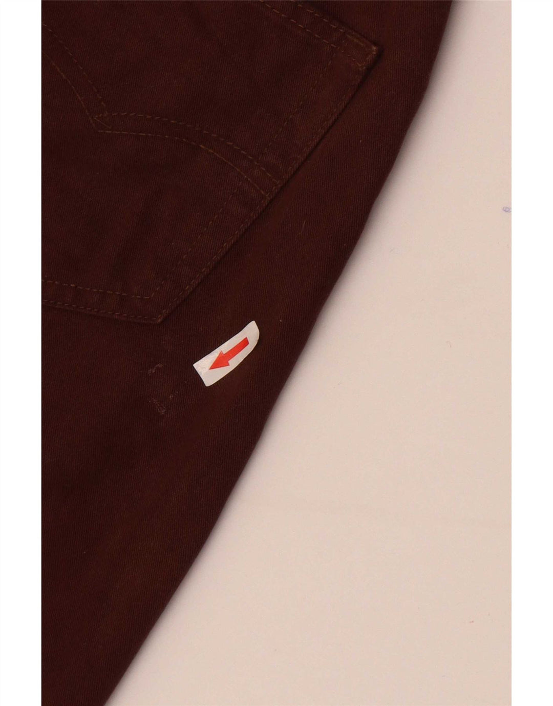 Levi's Dame 501 Straight Jeans W29 L32 Brun Bomuld