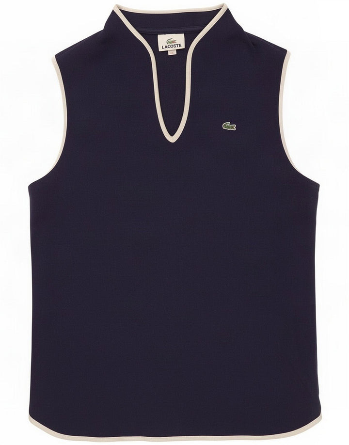 Lacoste Damevest Top Størrelse 42 Medium Navyblå Bomuld