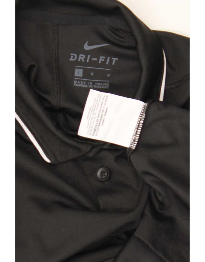 Nike Boys Dri Fit Polo Shirt 12-13 Years Large Sort Polyester