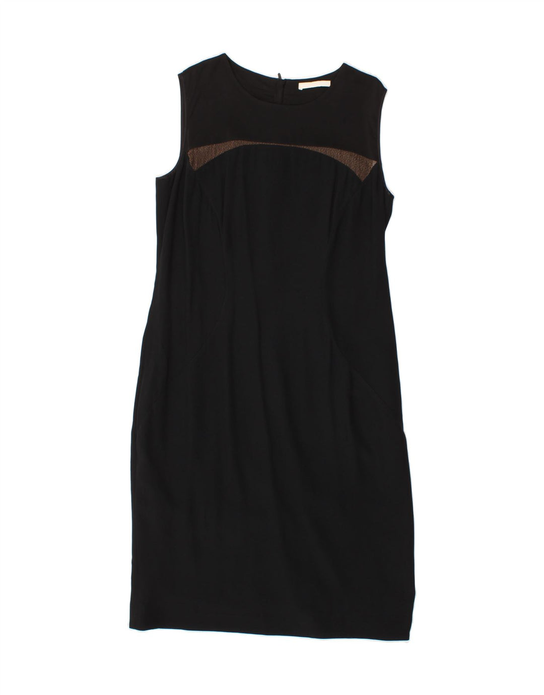 HUGO BOSS Womens Sleeveless Sheath Dress UK 12 Medium  Black Acetate Vintage Hugo Boss and Second-Hand Hugo Boss from Messina Hembry 