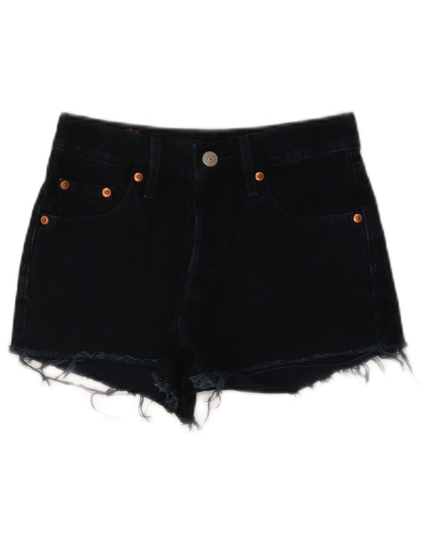 Levi's Dame 501 denim Hot Pants W23 XS Marineblå bomuld