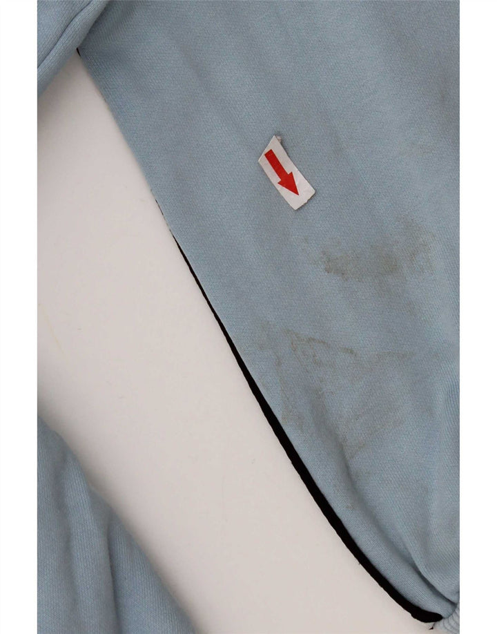 Kappa Herre Grafisk Sweatshirt Jumper Stor Blå Colourblock Bomuld