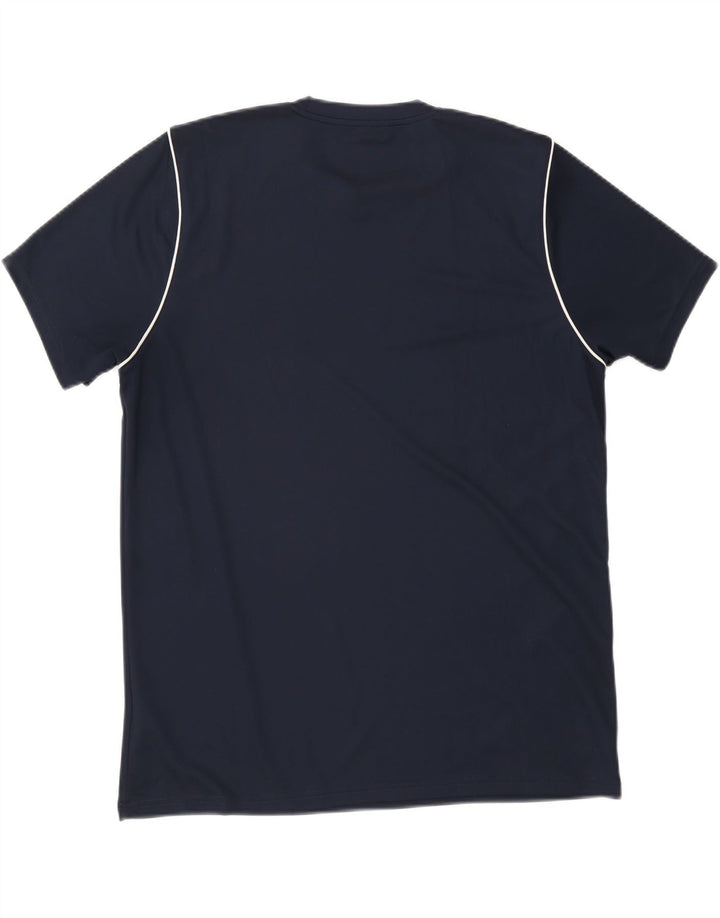 Nike Herre Dri Fit Slim Fit T-Shirt Top XL Marineblå Polyester