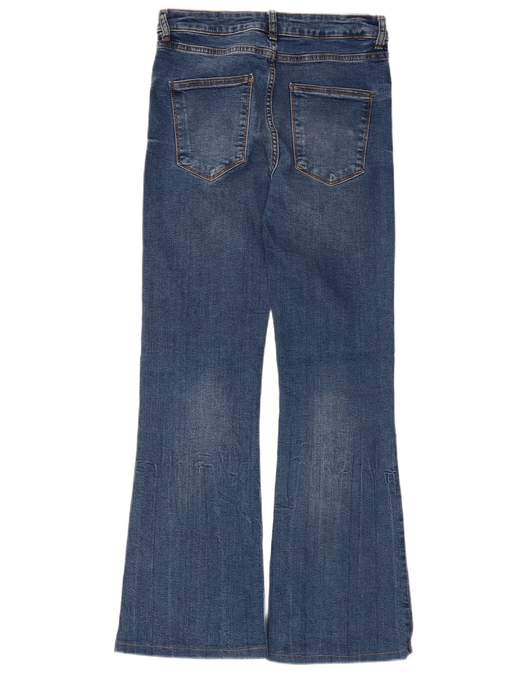 Zara Dame Flared Jeans EU 40 Medium W30 L30 Blå