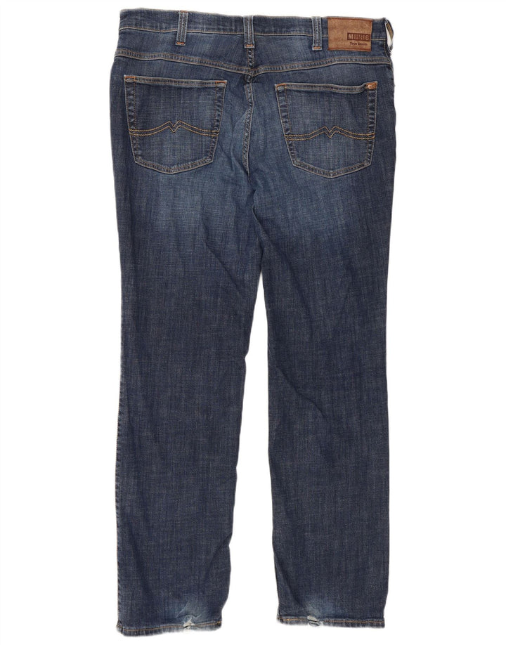 MUSTANG Mens Slim Jeans W38 L32 Blue Cotton